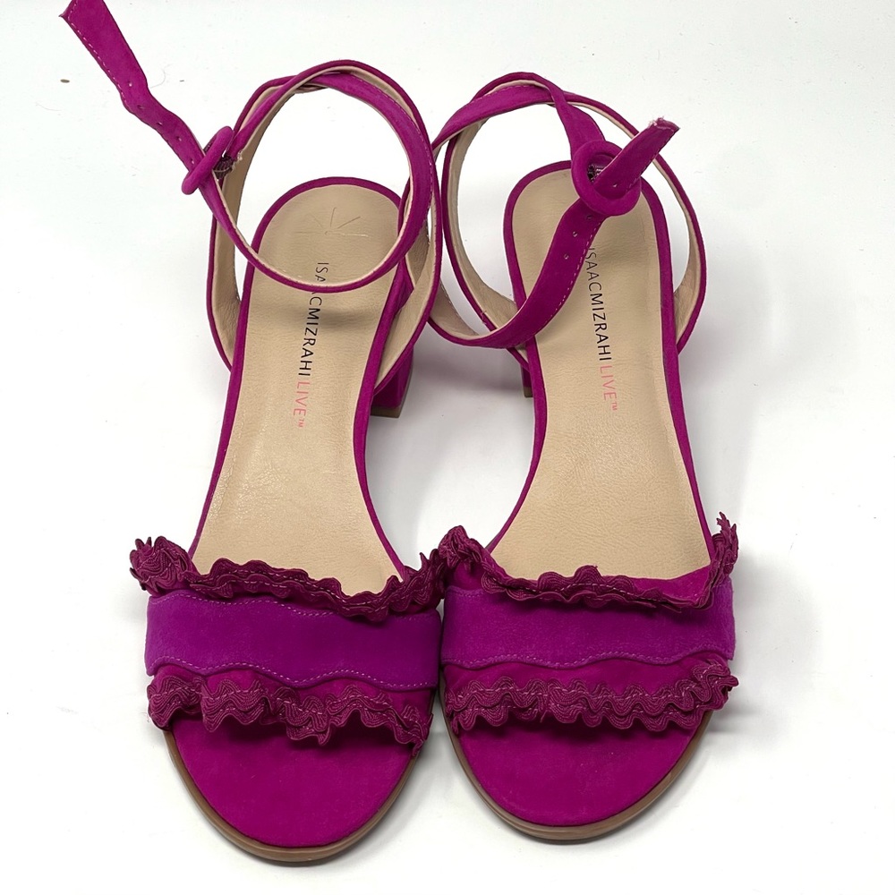 Isaac Mizrahi (live) suede sandals